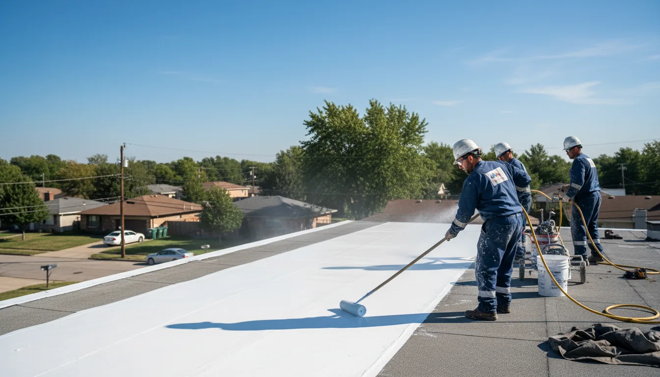 Commercial roof coating in Dallas, TX near me